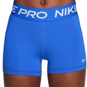 NIKE PRO 365 3” DriFit Compression Shorts M Blue White Logo Athleticwear Workout