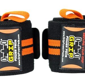 Wrist Wraps TRAINING WRIST SUPPORT COTTON WRAPS GYM BANDAGE STRAPS 2 Orange St