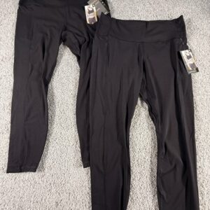 NWT AVIA 2 Pairs Women’s Black Sculpting Leggings Size XL