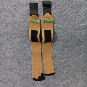 Moxie Aesthetics Wrist Wraps Gold Coyote Gym Training Lift Weightlift Lifting