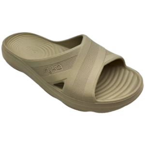Ryka Women's Cross Band Recovery Slide Sandals Refresh Beige