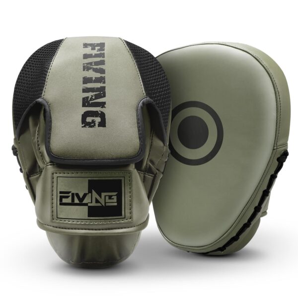 Leather Focus Mitts for Boxing Training Curved Punch Mitts for Martial Arts