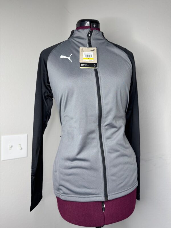 PUMA Women’s DryCELL Gray 1/4 Zip Training Jacket Size M Athletic