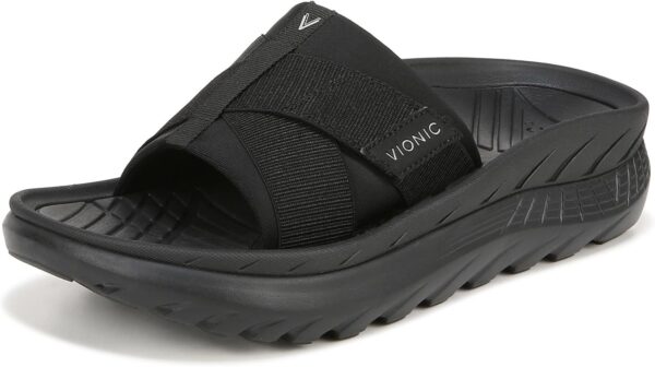 Vionic Unisex Rebound Recovery Black Sandals M10.5M / W12M