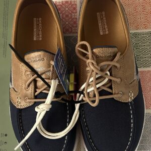 Women’s Skechers Go Walk Lite Canvas Boat Shoes Size 9.5 Goga Mat Comfort New