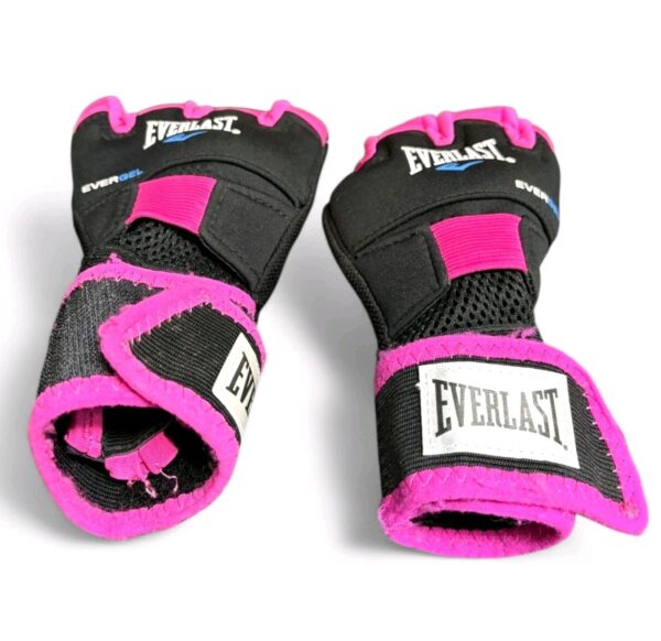 Everlast EverGel Hand Wraps S/M Black Pink Training Boxing Wrist Support