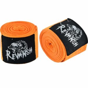 Revansh 180" Mexican Style Boxing Hand Wraps Orange MMA Kickboxing Wrist Support