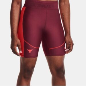 Womens Under Armour Rock Project  Spandex Running Compression Shorts Red XS