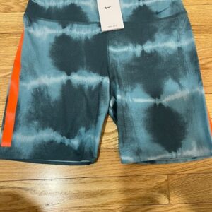 Nike One Luxe Women's Size XL Ash Green 7" Mid-Rise Printed Training Shorts $55