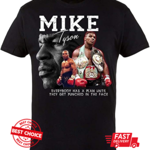 Mike Tyson Boxing Signature Legend Retro Boxing T Shirt S-3XL