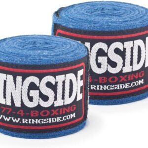 Ringside Junior Standard Cotton Boxing Handwraps , Blue