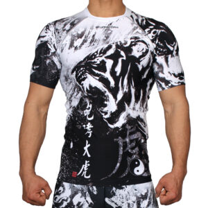 FX-338K ROARING TIGER -Black BTOPERFORM Compression Base layer MMA Rash guard