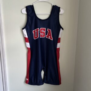 Matman Wrestling Singlet Women's Girls Spandex Weightlifting Singlet USA Sz XL