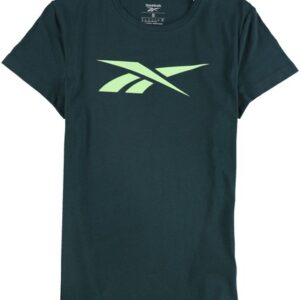 Reebok Womens Training Essentials Vector Graphic T-Shirt, Green, Small