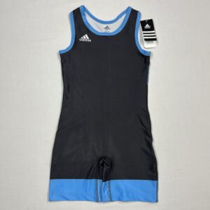 NWT Women’s  Adidas Wrestling Weightlifting Singlet Blue Black Sz S AeroReady