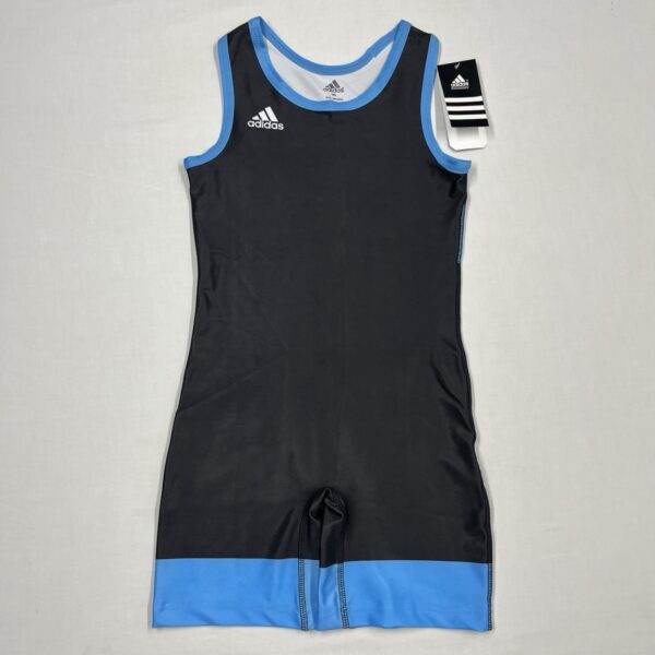 NWT Women’s  Adidas Wrestling Weightlifting Singlet Blue Black Sz S AeroReady