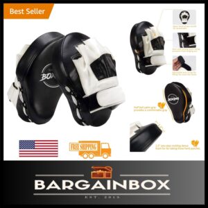 Lightweight Curved Focus Punching Mitts for Kickboxing & Martial Arts Training