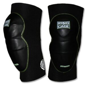 Ring to Cage Deluxe MiM-Foam Knee Pads - Leather for MMA Grappling Jiu Jitsu-Regular