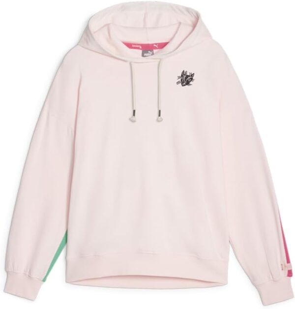 PUMA Womens Lemlem X Fleece Hoodie Training Casual Outerwear Casual - Pink