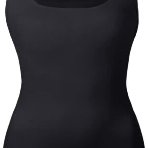 EUYZOU Women's Tummy Control Shapewear Tank Tops Seamless Square Neck Compression Tops Slimming Body Shaper Camisole