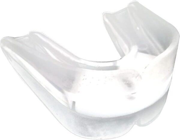 Sport Mouthguards Double-Sided Mouth Protection Teeth Tooth Protector for Football Wrestling MMA Boxing Easy to Use Sports Mouth Guard Adult Women, Transparent White