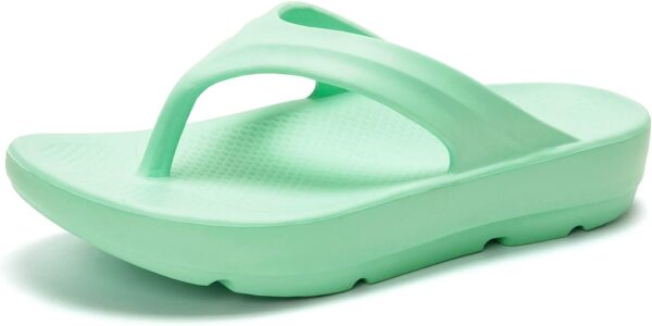 FUNKYMONKEY Women's Comfort Flip Flops with Arch Support - Lightweight EVA Thong Sandals for Walking, Beach, and Daily Wear - Cushioned Footbed & Anti-Slip Sole