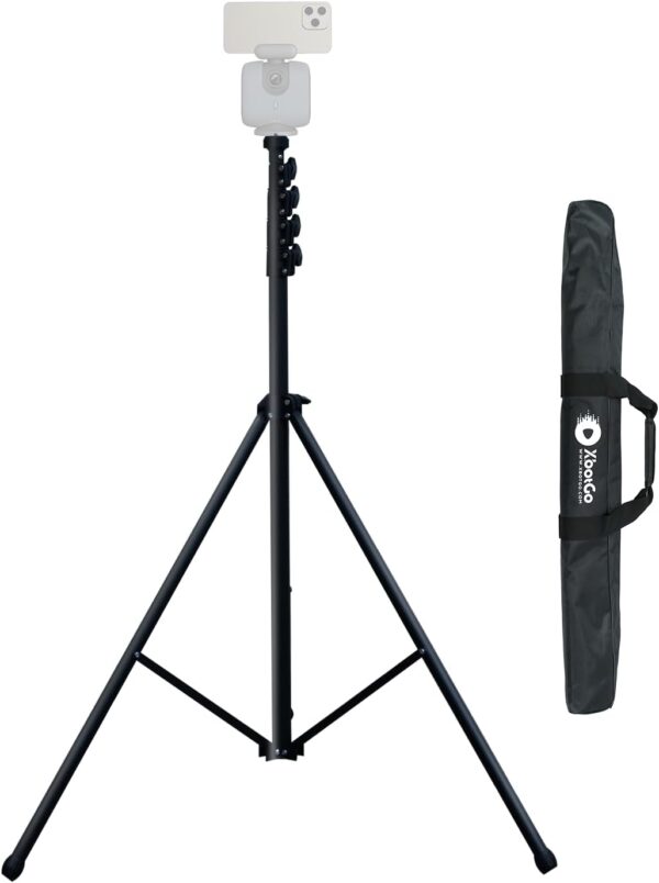 XbotGo Update T4 Tripod for Soccer/Basketball Games Recording: Up to 13 Feet, Extra Quick-Release Mount, Storage Bag, Non-Slip Feet, Wind Resistant, 1/4” Screw Compatible with Most DSLR Cameras
