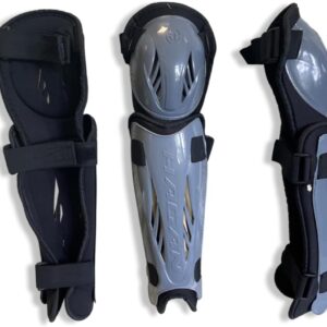 Hagan Hockey H-5.0 Shin Pad Adjustable Gear for Enhanced Agility and Durable Protection in DEK Street and Ball Hockey Indoor Outdoor Play