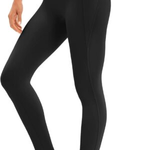 Compression Seamless Leggings with Pockets for Women High Waist Yoga Pants Tummy Control for Workout, Gym, Running