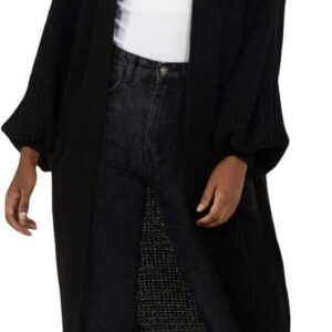 LIZALIG Women's Open Front Long Cardigan - Cozy Knit Duster Coat with Pockets 2025 Fall Winter