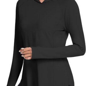 Women UPF50+ Long Sleeve Shirts UV Protection Lightweight Sun Hoodie Hiking Workout Tops Quick Dry Outdoor