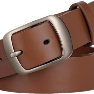 SUOSDEY Women Belts For Jeans Dresses Pants Ladies Leather Waist Belt with Elegant Buckle, Width 1.3"