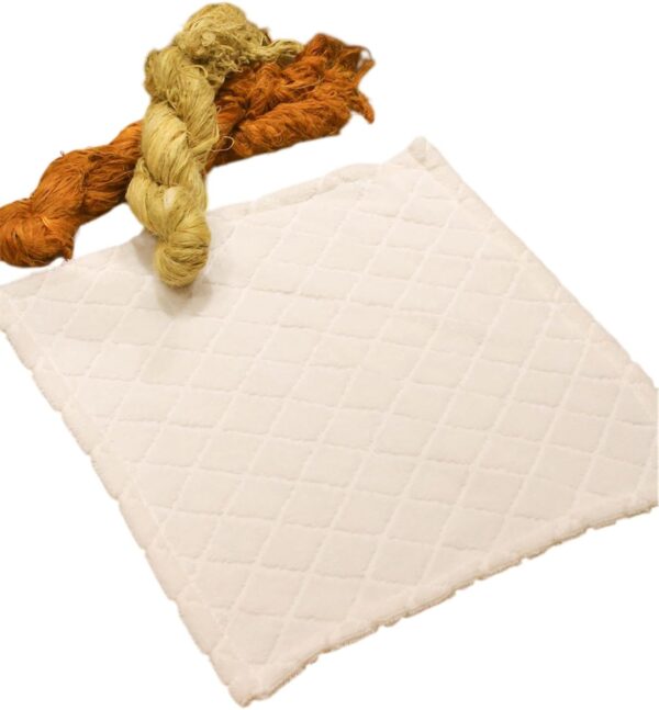 EVOPURE+ Pineapple Leaf Fiber Small Square Towel – Ultra-Soft & Lightweight Luxury Towel – Sustainable, Breathable, and Hypoallergenic for Sensitive Skin – High Absorbency