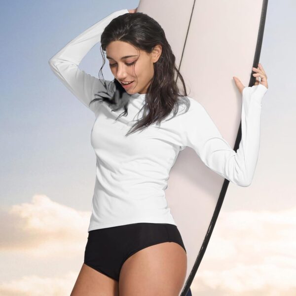 Women's Long Sleeve Hooded Workout Shirt, Quick-Dry Stretchable Activewear Hoodie, Comfortable Performance Gym Hoodie