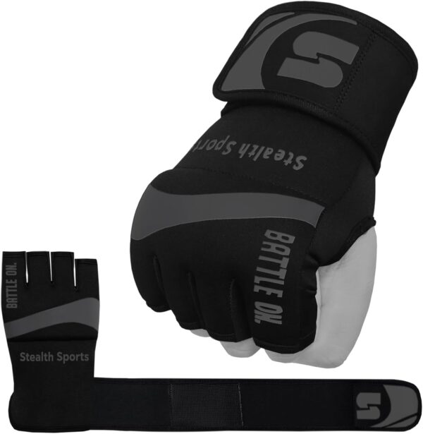 Boxing Inner Gloves Neoprene Wrist Support Padded Gel Wraps Hand Protection Boxing Bag Hand Wraps for Punching MMA Martial Arts Muay Thai Speed Bag Training – Under Mitts