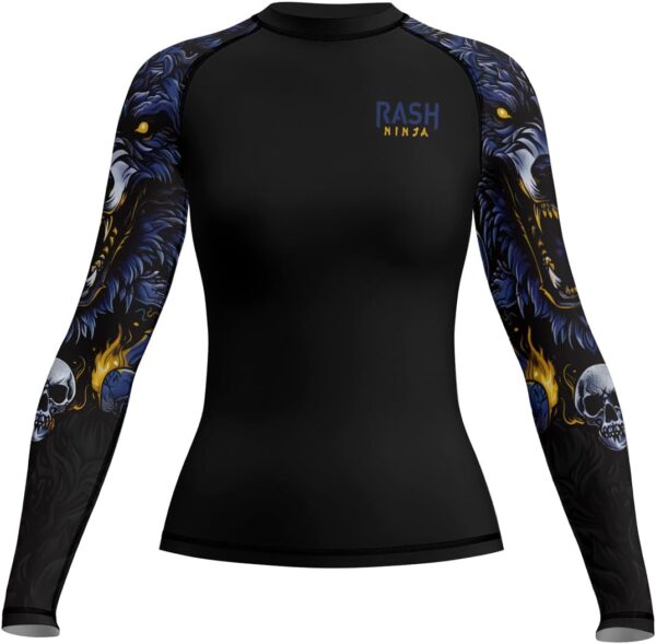 Women’s Jiu Jitsu Rash Guard – Long Sleeve MMA Compression Shirt for Wrestling, BJJ & Combat Fitness