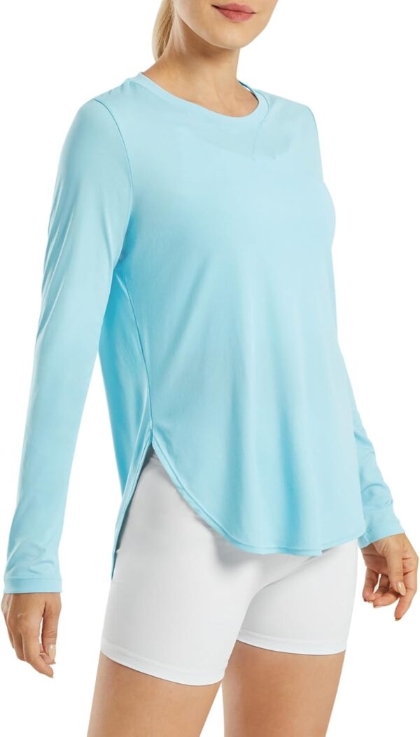 G4Free Women's UPF 50+ UV Shirts Long Sleeve Workout Sun Shirt Outdoor Gym Hiking Tops Quick Dry Lightweight