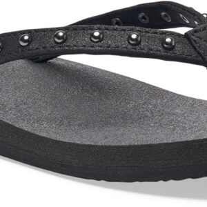 Sanuk Yoga Joy Womens Flip Flops | Yoga Mat Footbed | Sandals for Women | Womens Yoga Sandals | Women's Beach Sandals