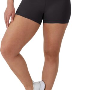 Hanes Women's Moves Leak Protection Bike Shorts with Built-in Underwear, Moisture-Wicking & Odor Control, 3” Inseam