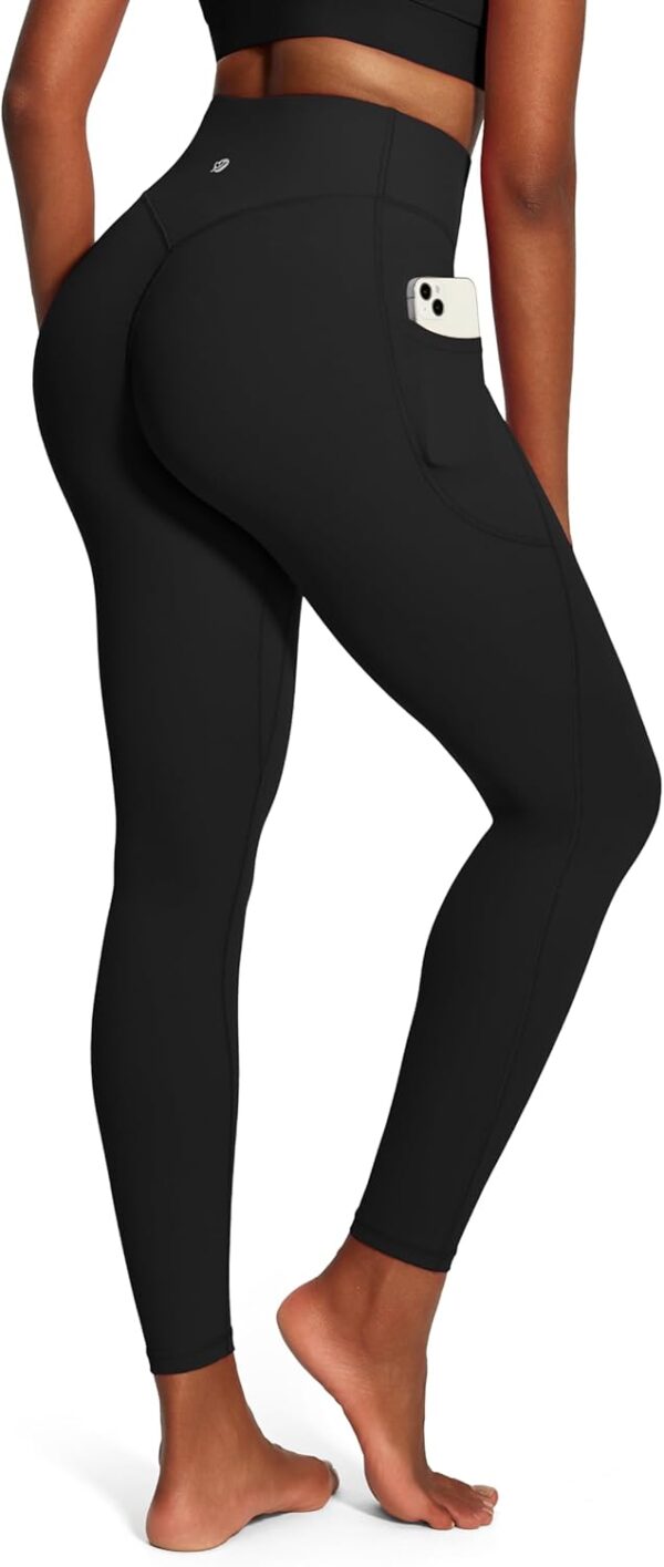 IUGA Scrunch Butt Lifting Leggings for Women Workout Tummy Control No Front Seam Compression Leggings with Pockets Yoga Pants