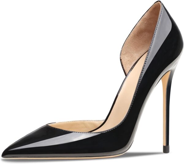 Women's 3.9 Inch Pumps Pointed Toe Stiletto Heels Shallow Mouth High Heels Party Night Club Wedding Dress Shoes