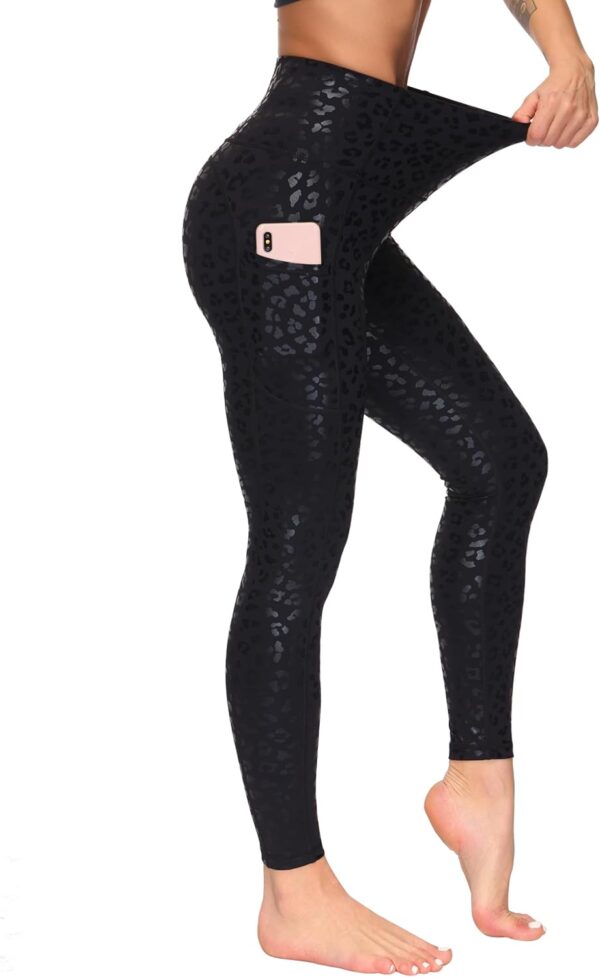 THE GYM PEOPLE Women's High Waist Yoga Pants Soft Tummy Control Athletic Workout Leggings with Deep Pockets