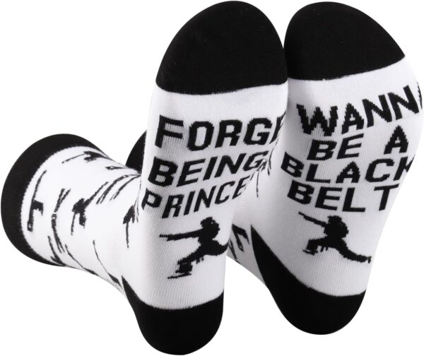 PXTIDY 2 Pairs Karate Socks - Karate Lover & Martial Arts Gift - Black Belter Gift
