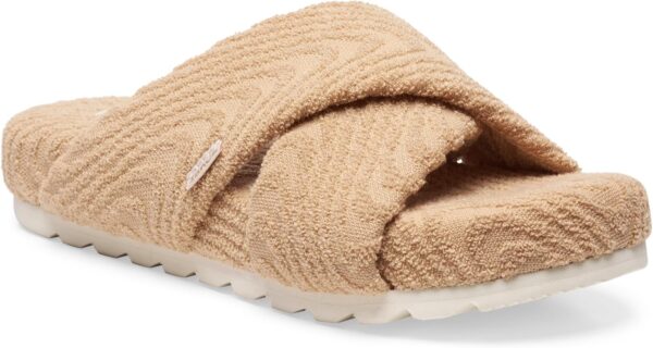 Sanuk Womens Dreamstate Slide Slippers | Yoga Mat Footbed | Cozy Lined House Slippers