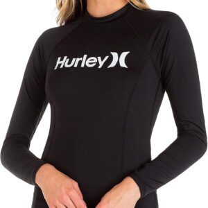 Hurley Women's OAO Mock Neck Long Sleeve Rashguard