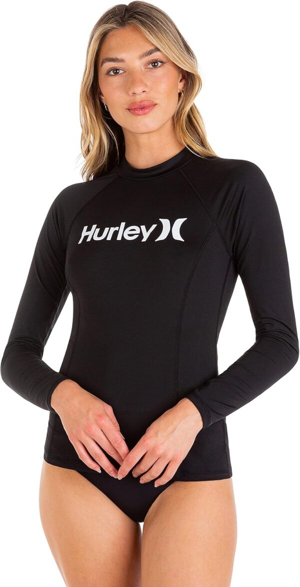 Hurley Women's OAO Mock Neck Long Sleeve Rashguard