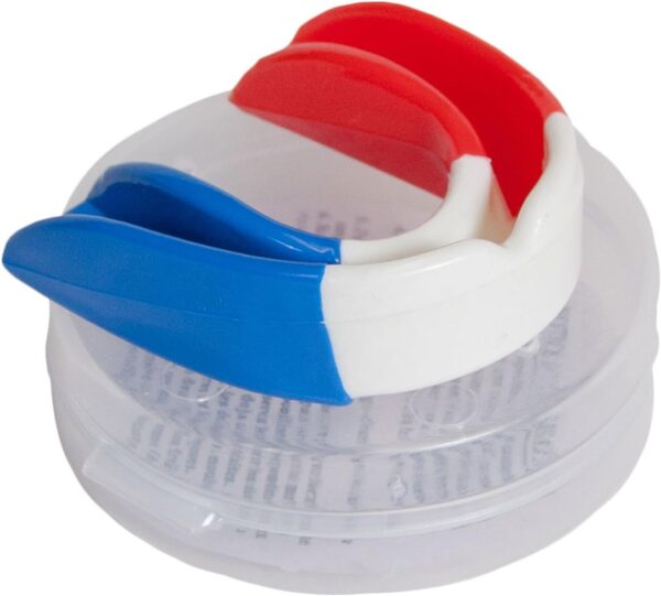 Mouth Guards 3 Style Options - Fangs USA Flag Customizable for Comfort - Fits Any Size Mouth - Athletic Teeth Mouth Guards Designed to Provide Maximum Protection