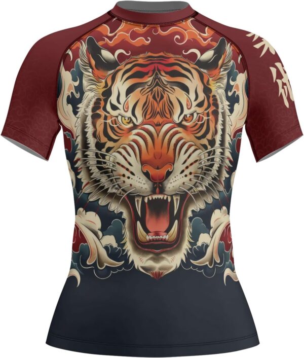 Wildlife Women's Performance Rash Guard – Short Sleeve Compression Shirt for BJJ Jiu Jitsu and MMA Training