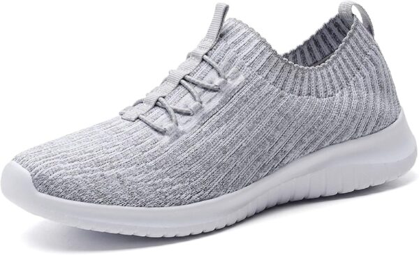 konhill Women's Walking Shoes Slip on Sneakers - Breathable Mesh Lightweight Comfortable Casual Gym Travel Work Shoes for Women Standing All Day