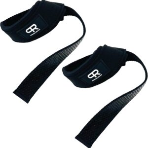 Lifting Straps - Super Heavy Duty No Slip Grip Wrist Straps for Weightlifting, Extra Thick Cotton, Fatigue Reduction, Fully Adjustable, Larry Wheels Wraps
